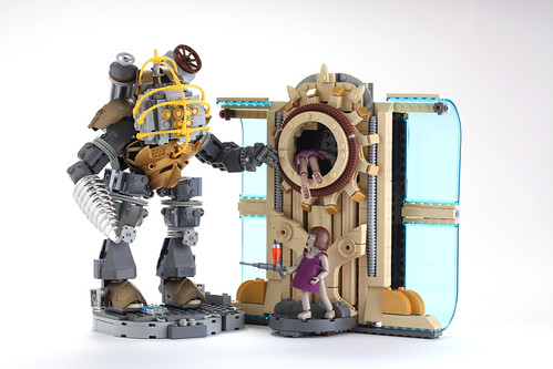 LEGO Big Daddy Little Sisters and Portal by V&A Steamworks